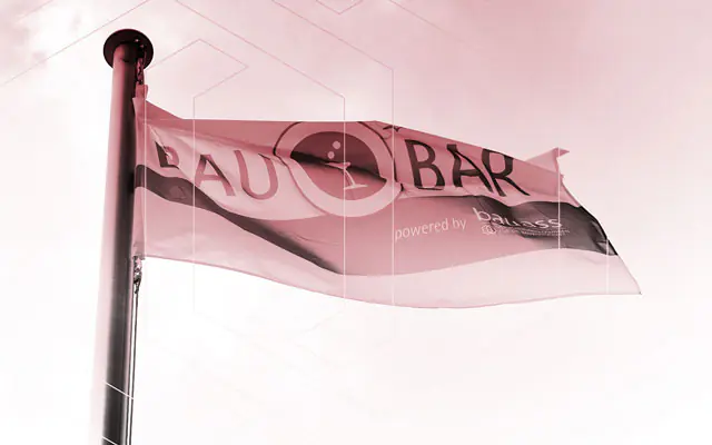 Fahne der ersten Baubar