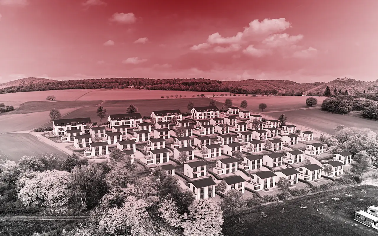 Visualisierung der Ferienhäuser des Urlaubsquartiers am Edersee