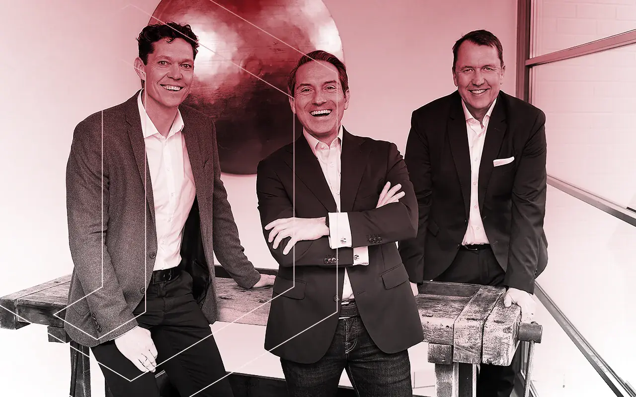 bauass Geschäftsführer (v.l.n.r.) Tim Hülsmann, Mario Ferrero-Fernandez und Burkhard Brämer